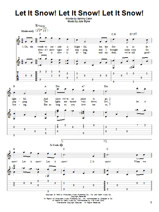 Product gallery: Page 1 of 1 Let It Snow! Let It Snow! Let It Snow!, Sammy Cahn