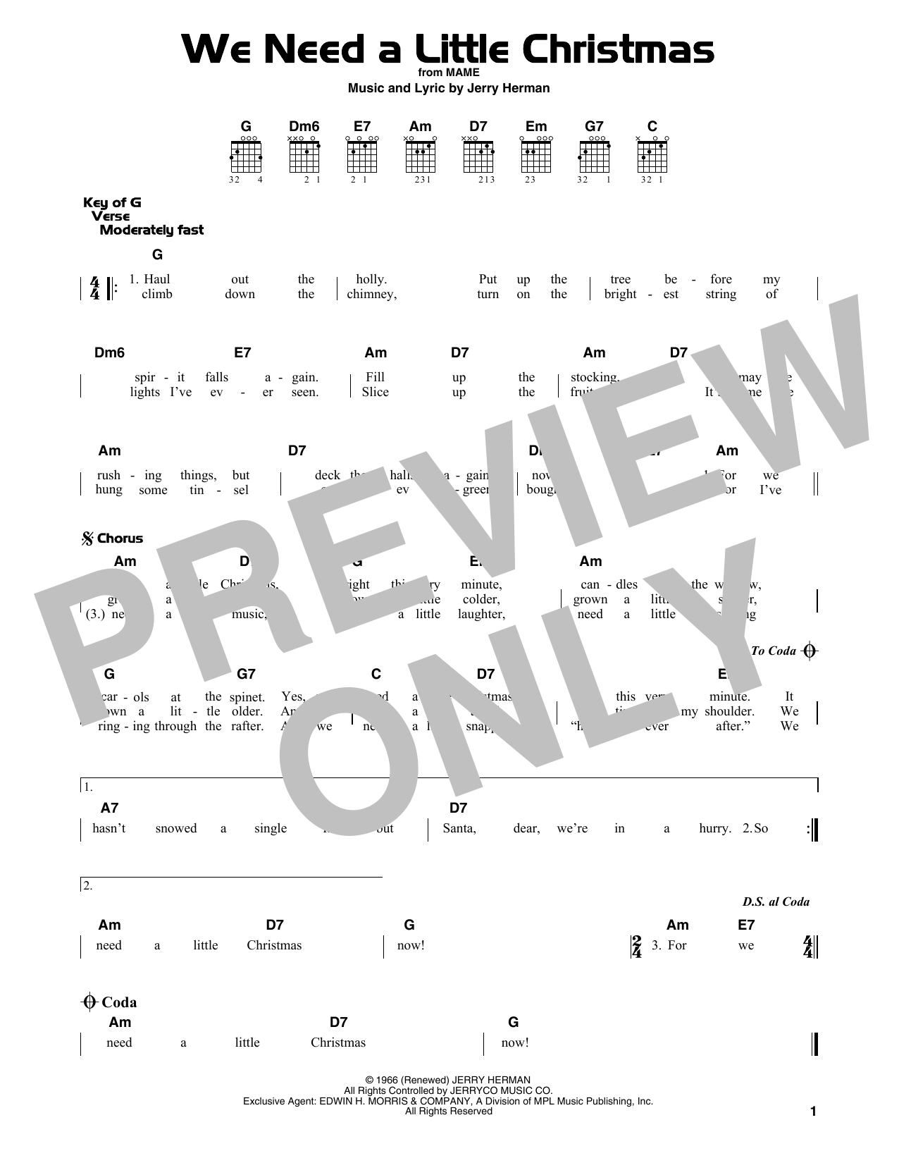 Product gallery: Page 1 of 1 We Need A Little Christmas, Jerry Herman