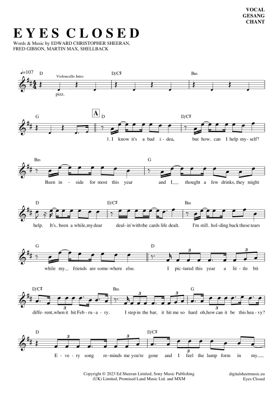 Produktbild zu: Eyes ClosedEd Sheeran