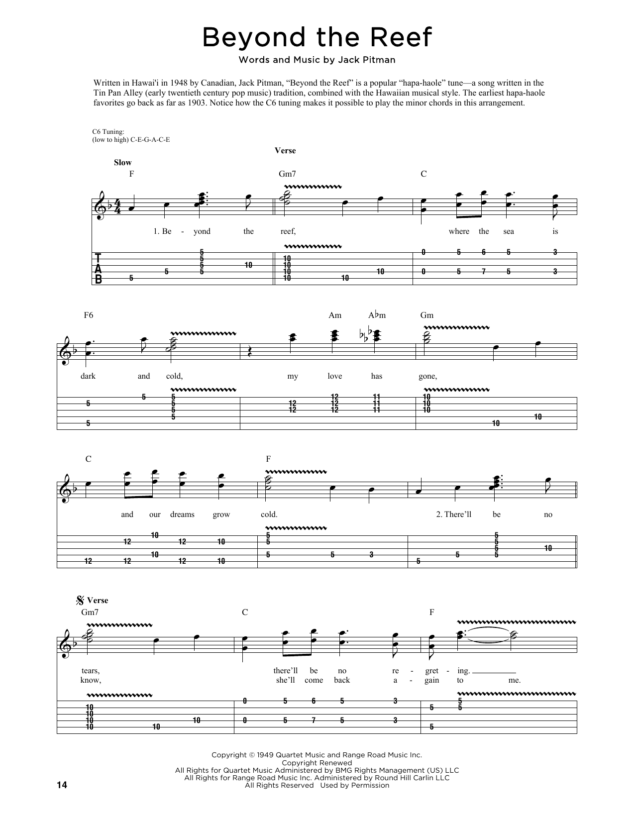 Product picture to: Beyond The Reef (arr. Fred Sokolow)