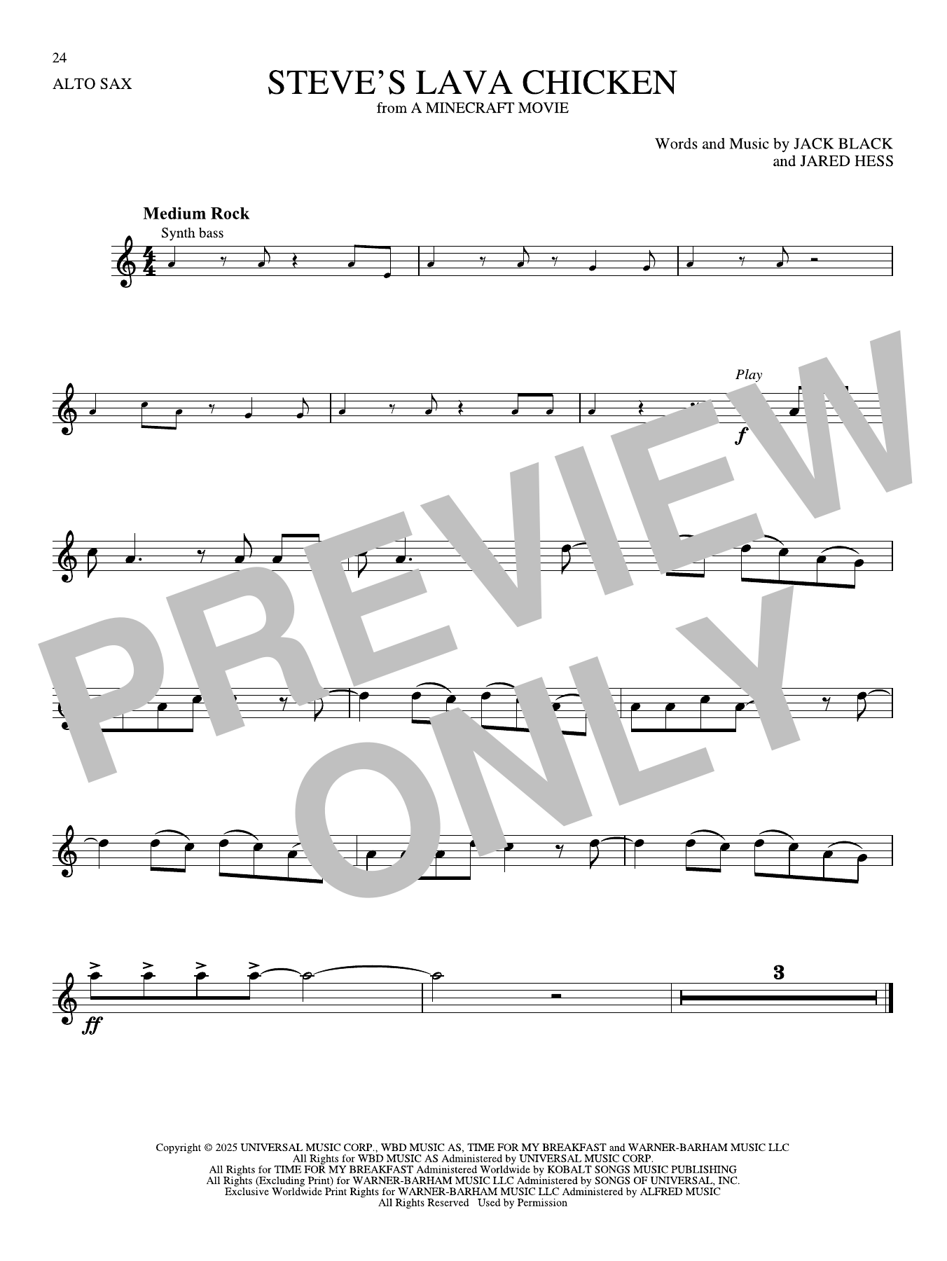 Product gallery: Page 1 of 1 Steve's Lava Chicken (from A Minecraft Movie), Jack Black