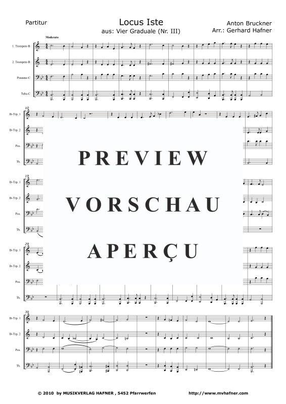 gallery: Locus iste, , (Blechbläser Quartett)