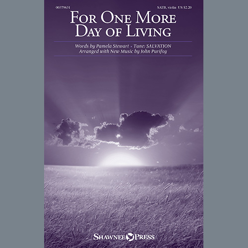 cover: For One More Day Of Living (arr. John Purifoy), Pamela Stewart, Chor