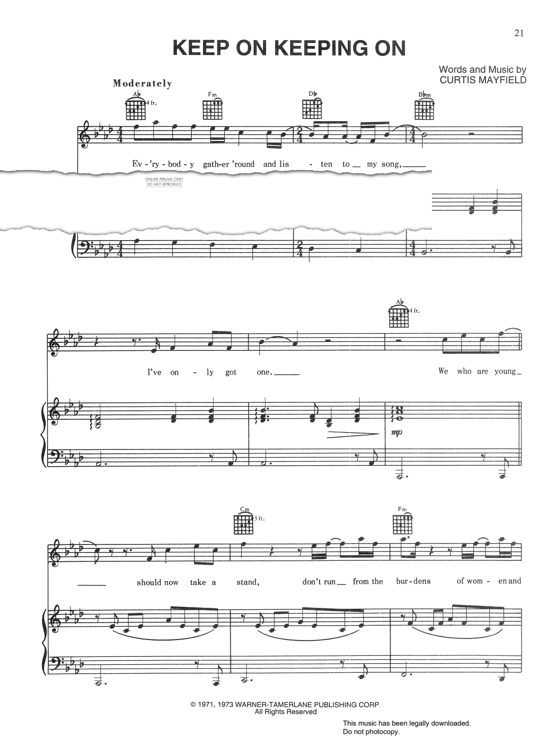 Produktbild zu: Keep On Keeping On