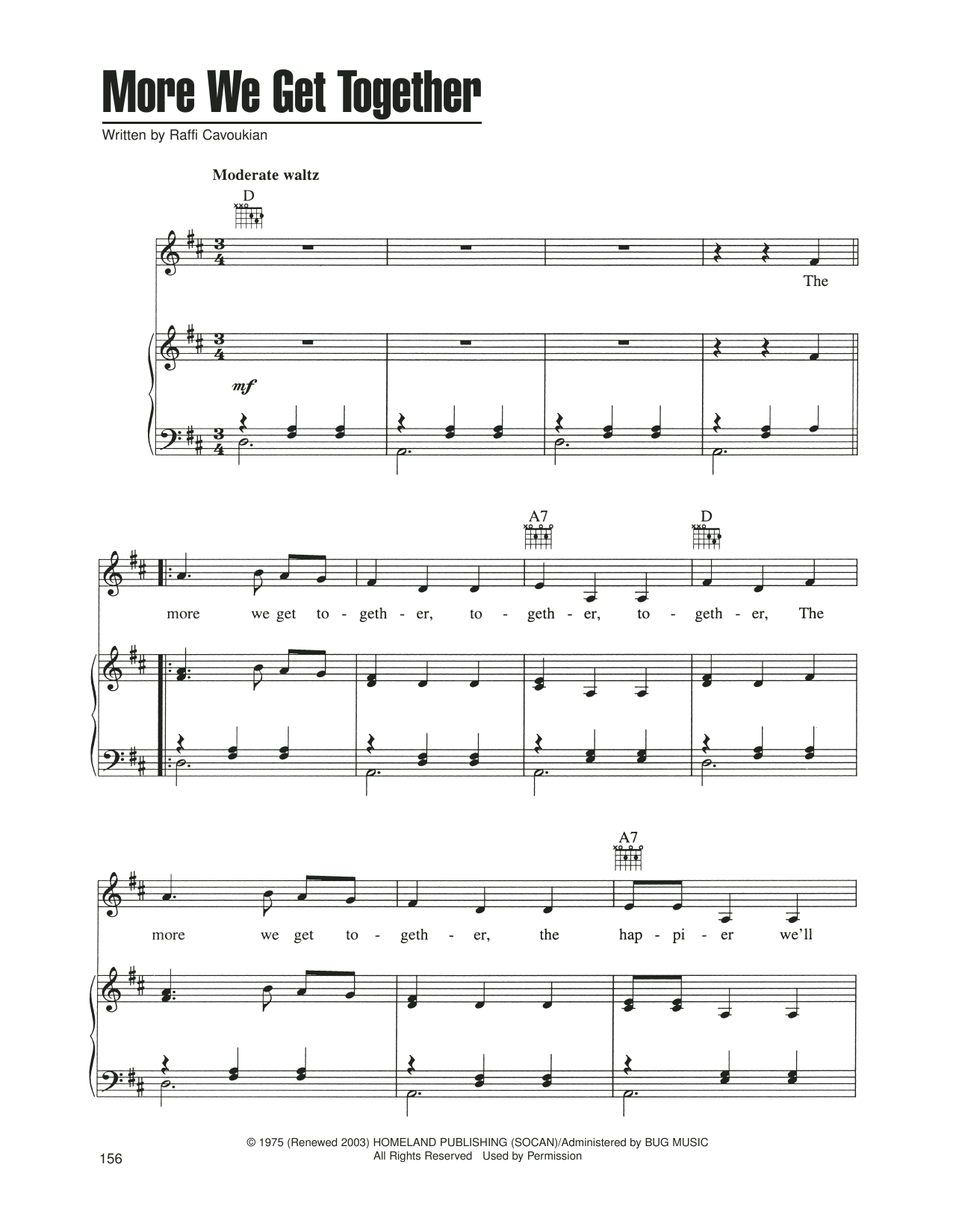 Produktgalerie: Seite 1 von 1 More We Get Together, Raffi Cavoukian, Gesang, Gitarre, Klavier