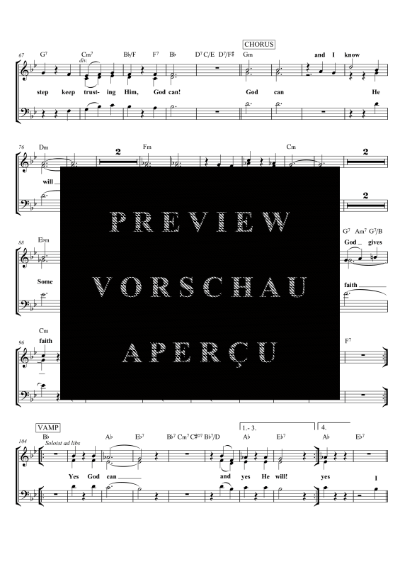 gallery: God Can, , Gemischter ChorSAM/Solo opt. und Klavier