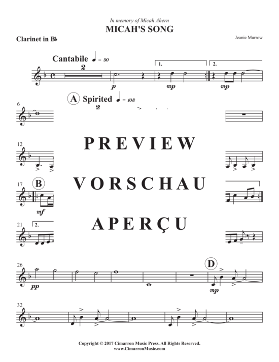 Produktgalerie: Seite 12 von 17 Micha´s Song , , (Holzbläserquintett)