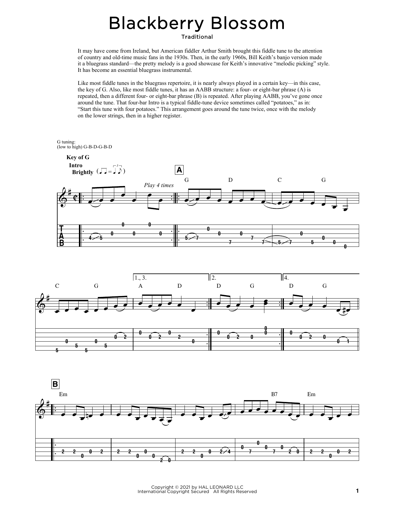 Product picture to: Blackberry Blossom (arr. Fred Sokolow)
