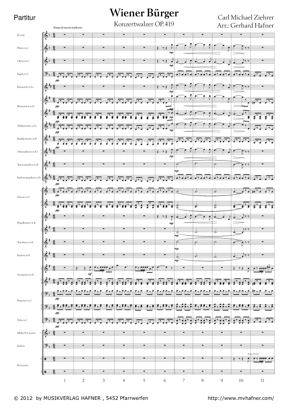 Product gallery: Page 1 of 11 Wiener Bürger, , (large wind orchestra)