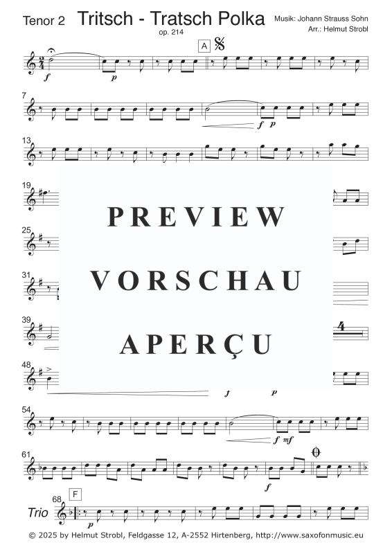 Produktgalerie: Seite 9 von 11 Tritsch-Tratsch, , Saxophon Quintett