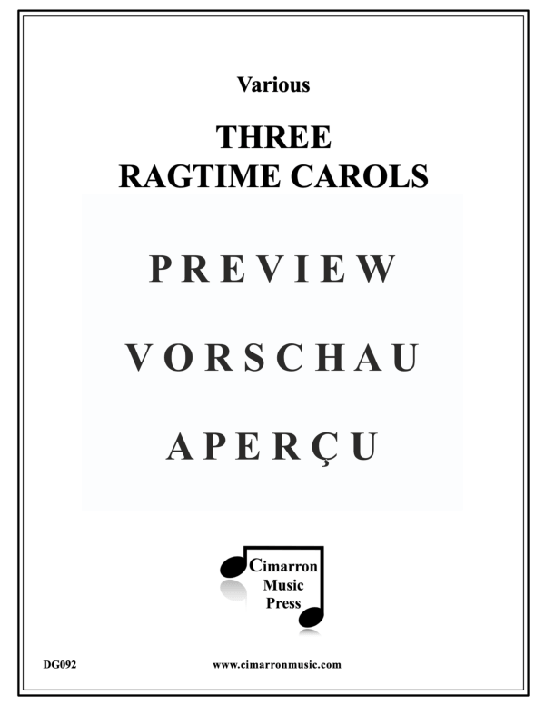 Produktgalerie: Seite 2 von 11 Three Ragtime Carols, , Blechbläser Quartett