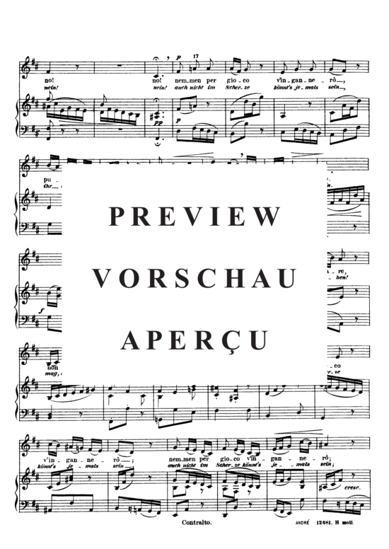 Product gallery: Page 3 of 6 Ch'io mai vi possa, Schimon Adolph, Low Voice and Piano