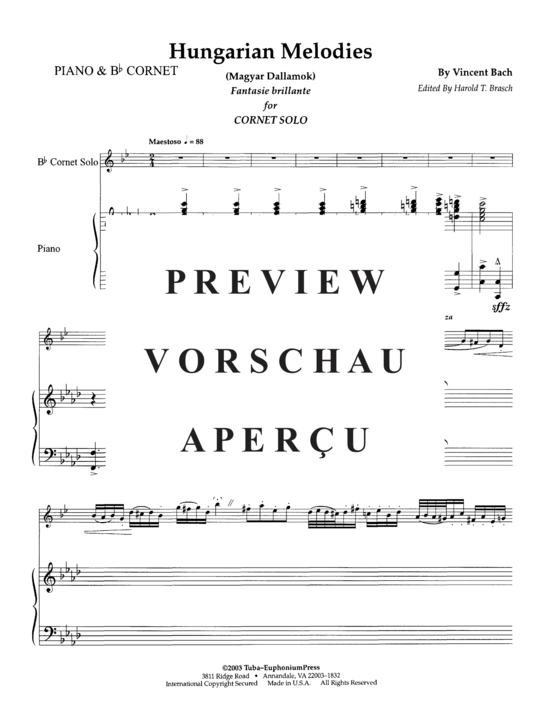 gallery: Hungarian Melodies , , (Euphonium/Kornett + Klavier)