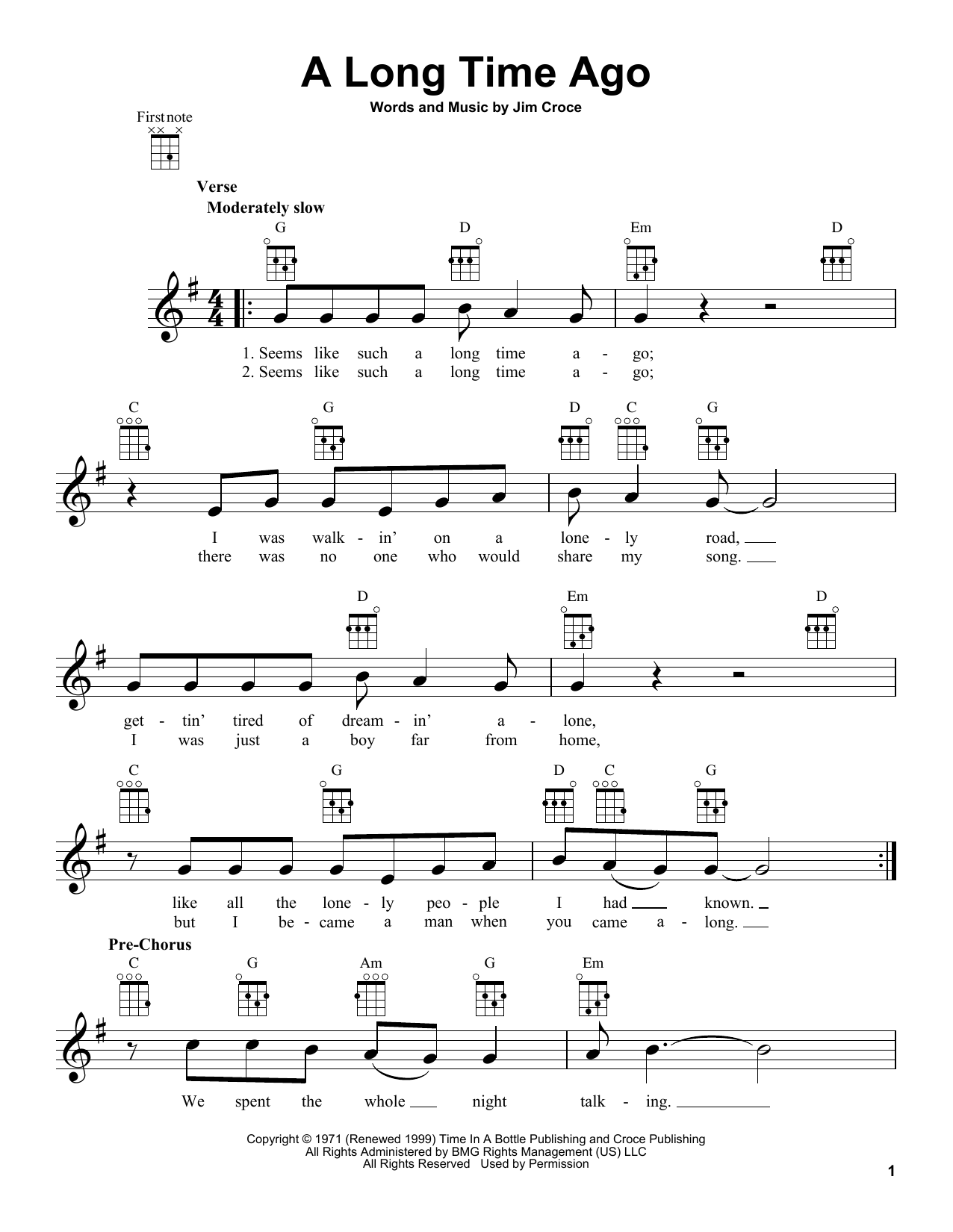 Product gallery: Page 1 of 1 A Long Time Ago, Jim Croce