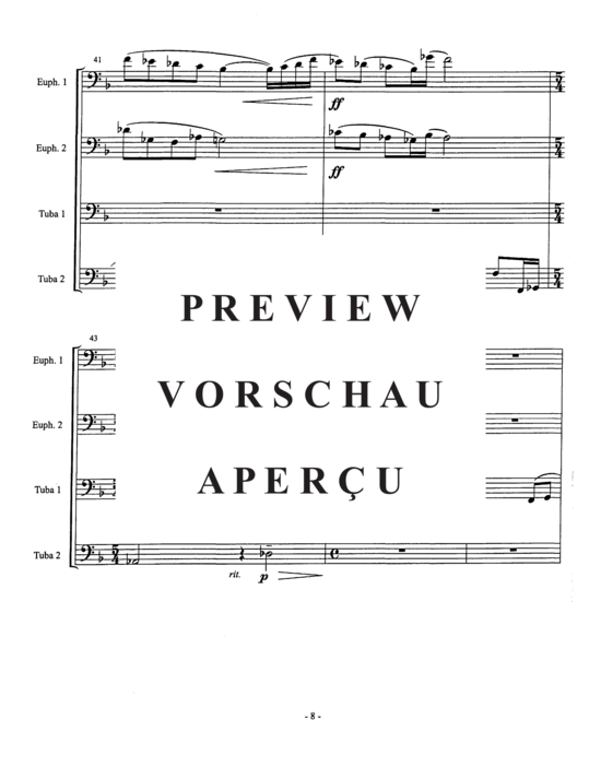 Product gallery: Page 11 of 21 Adagio , , (Tuba Quartet)