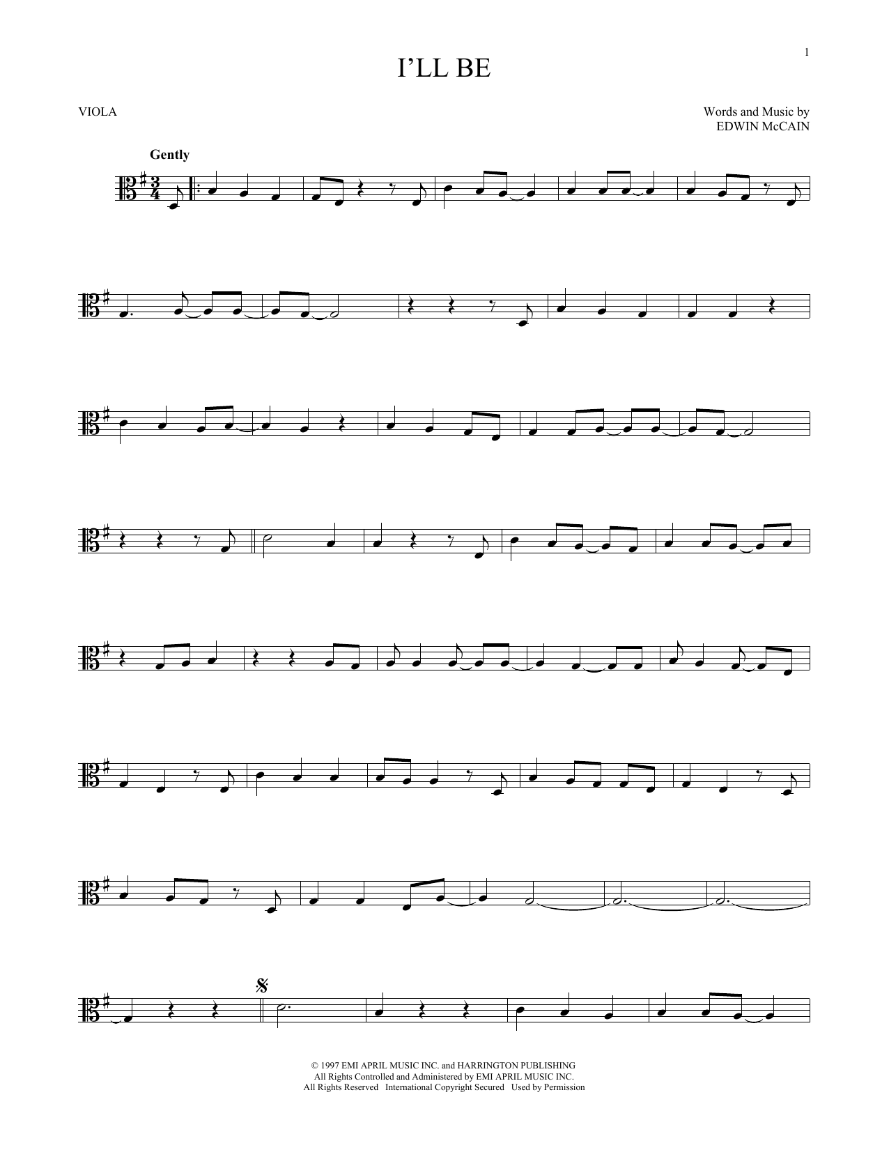 Product gallery: Page 1 of 1 I'll Be, Edwin McCain