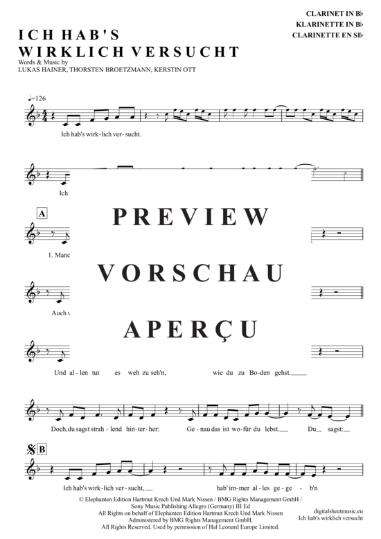gallery: Ich Hab´S Wirklich Versucht , Ott, Kerstin, (Klarinette in B)