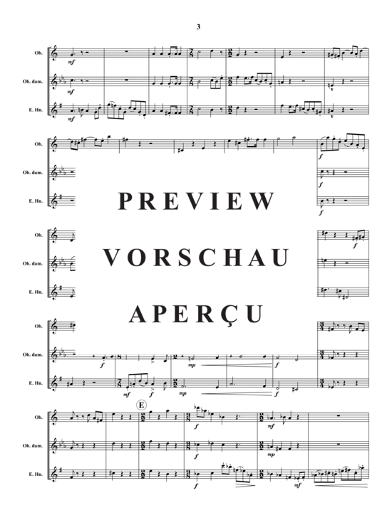 Product gallery: Page 4 of 12 Trio Movement , , (Oboe, Oboe D'Amore + Cor D'Anglais)