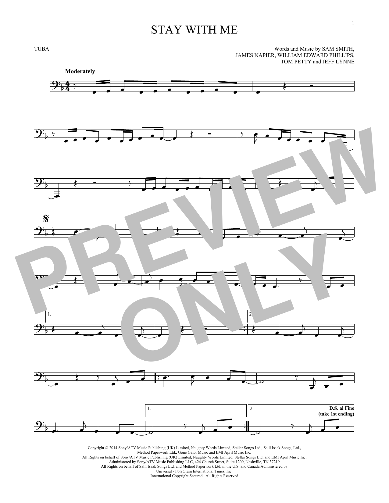 Product gallery: Page 1 of 1 Stay With Me, Sam Smith