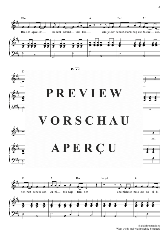 Product gallery: Page 4 of 9 Wann wird’s mal wieder richtig Sommer , Carrell, Rudi, Gesang mit Klavierbegleitung