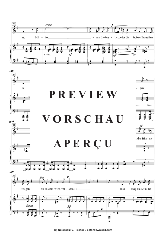 Product gallery: Page 3 of 4 Ich hör ein Vöglein , , Piano and Voice