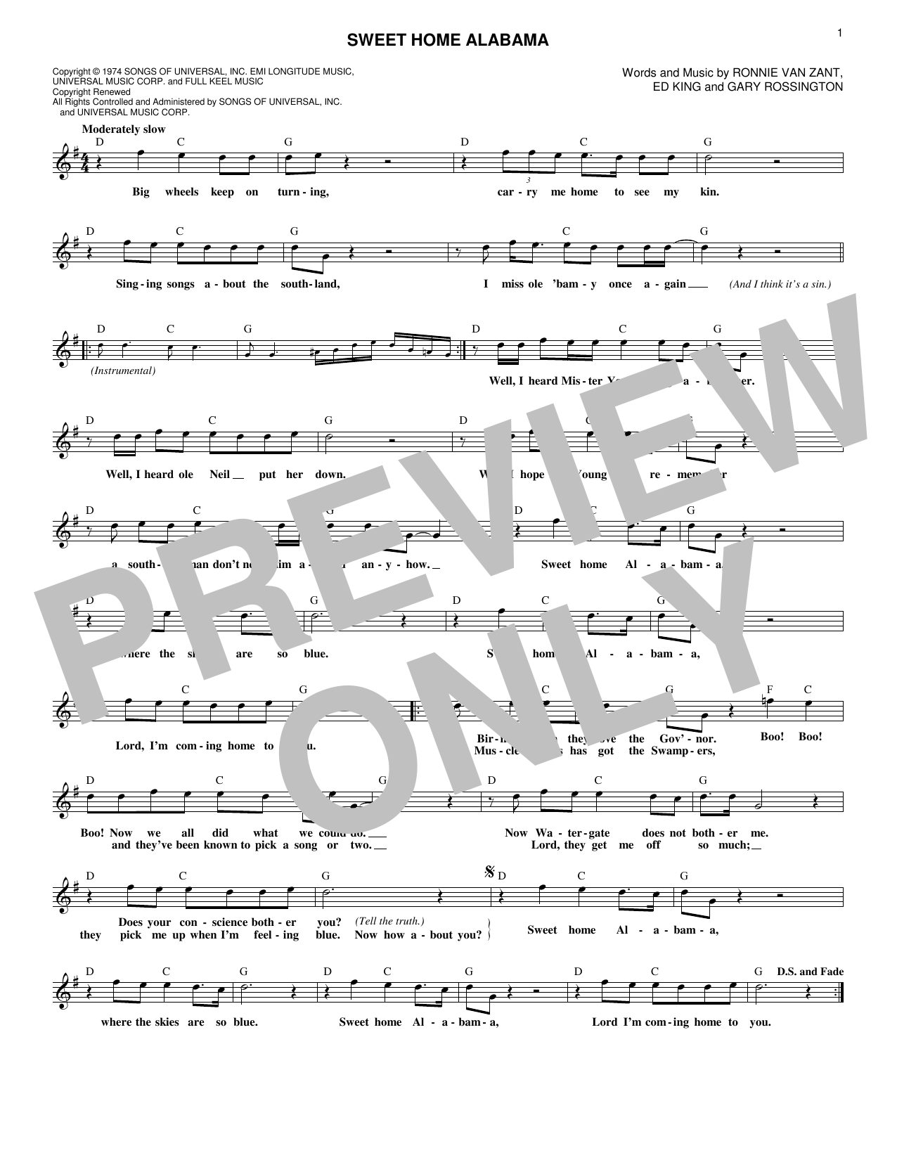 Produktbild zu: Sweet Home Alabama