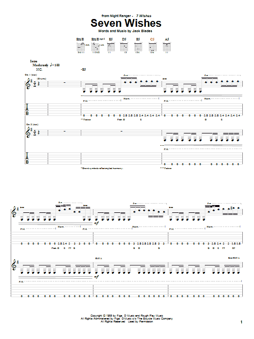 Product gallery: Page 1 of 1 Seven Wishes, Night Ranger