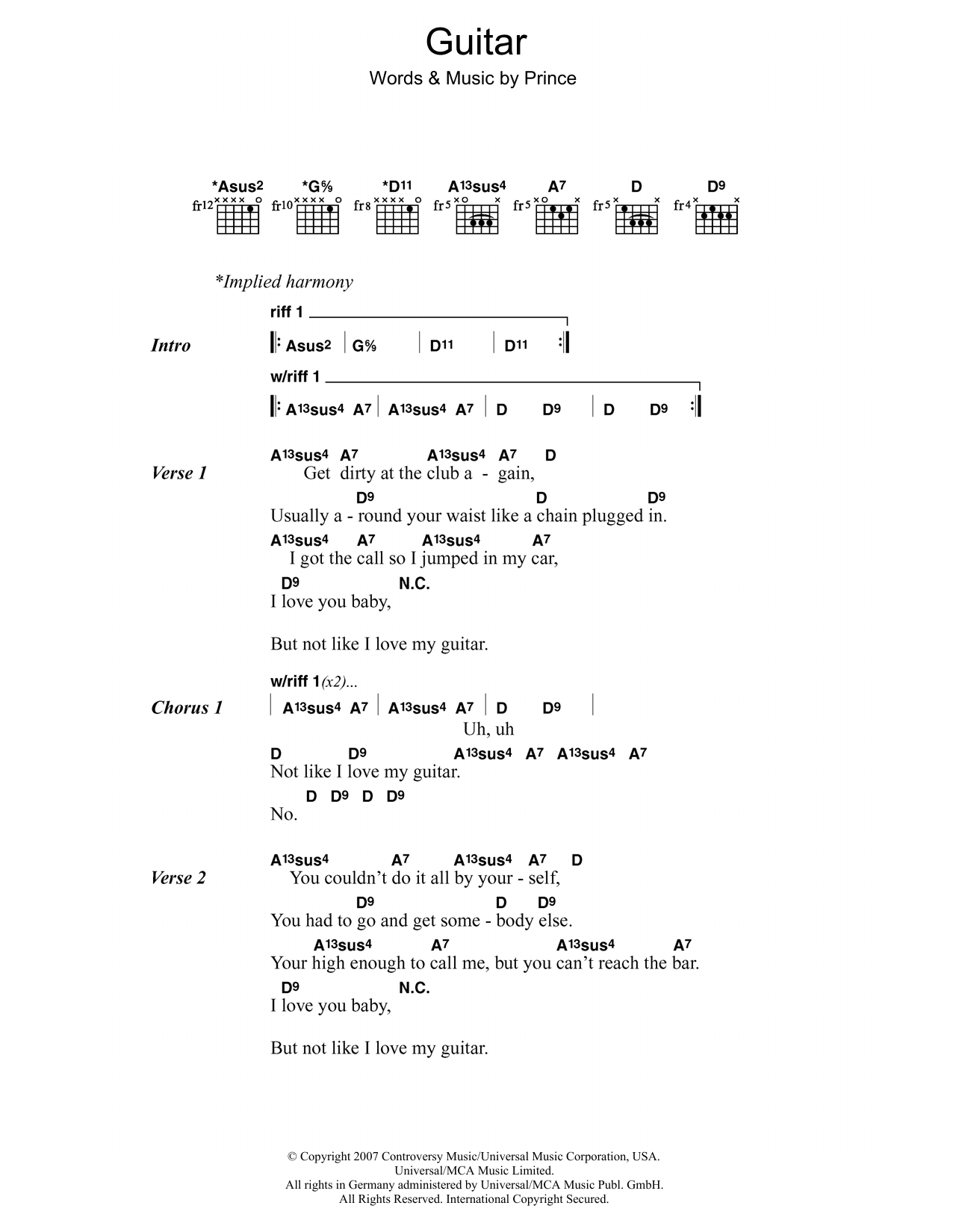 Produktbild zu: Guitar