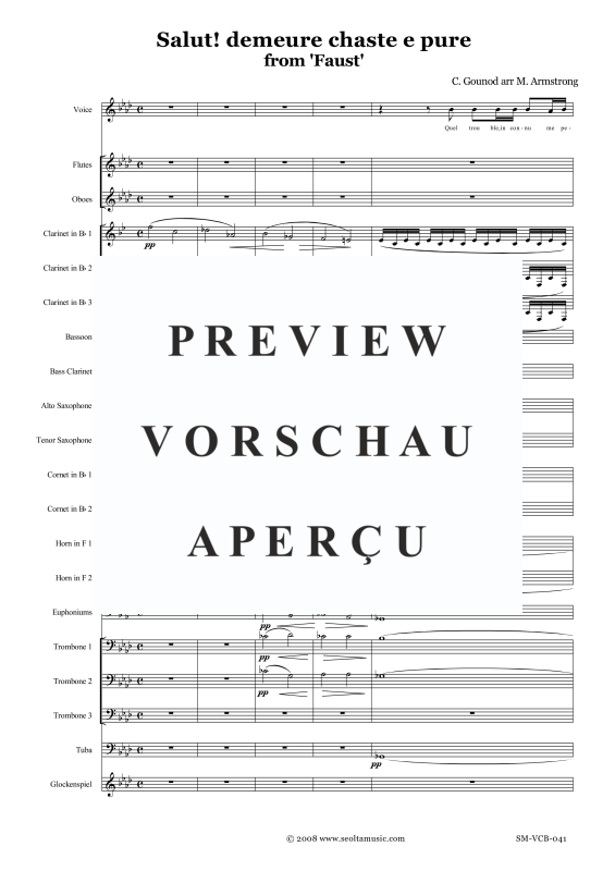 Produktgalerie: Seite 4 von 11 Salut demeure chaste et pure, , Solo Gesang und Concert Band