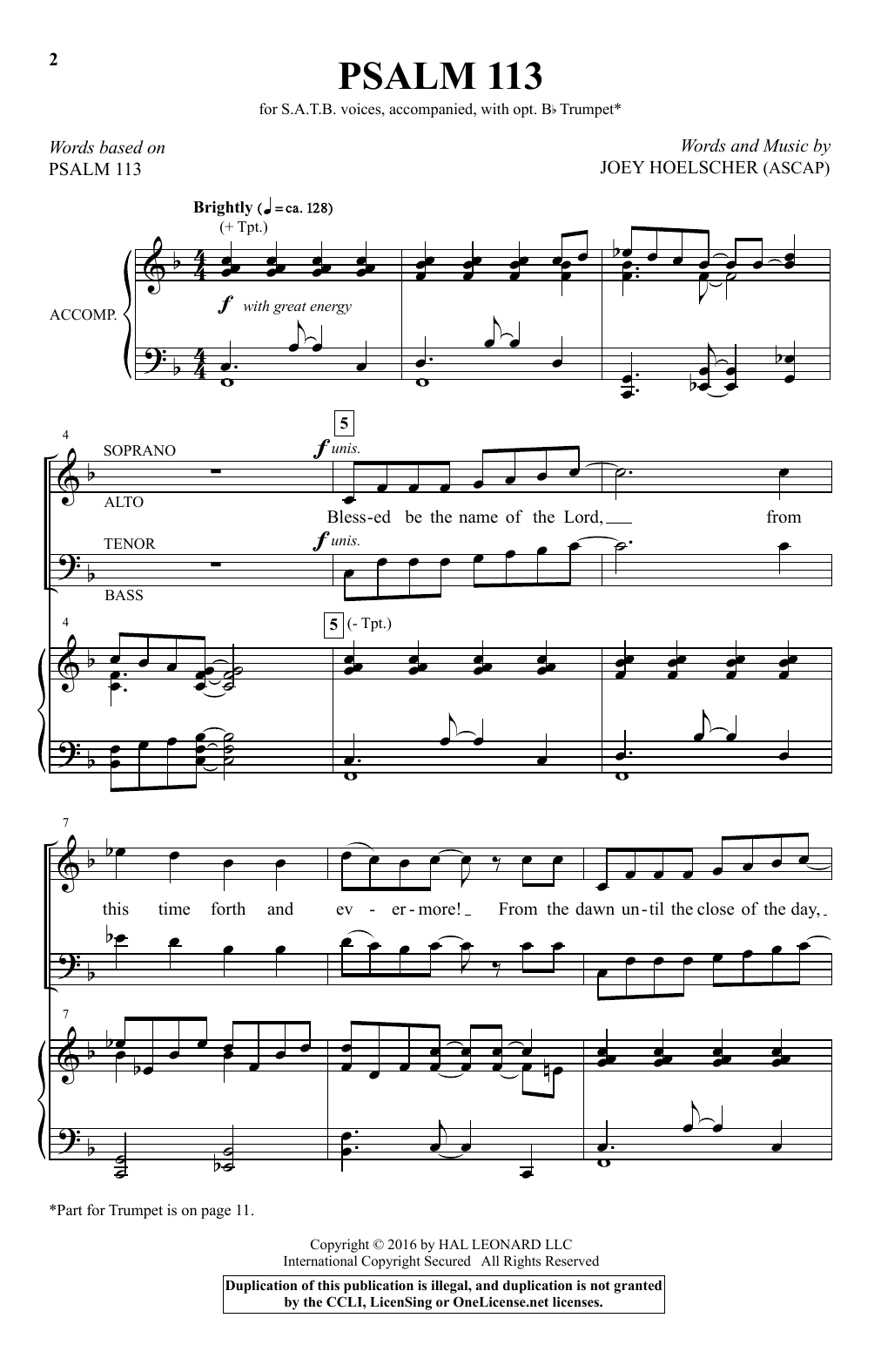 Produktbild zu: Psalm 113