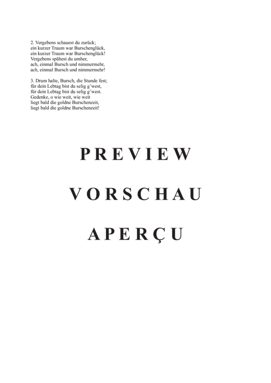 Product gallery: Page 3 of 3 Goldne Burschenzeit , , (voice + piano)