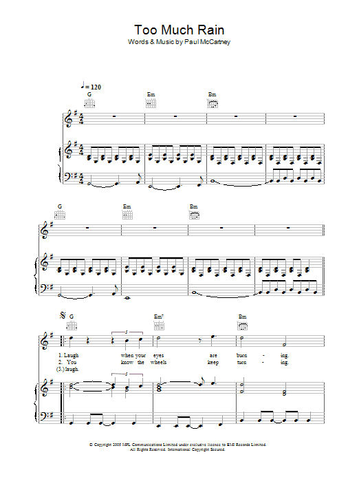 Produktbild zu: Too Much Rain