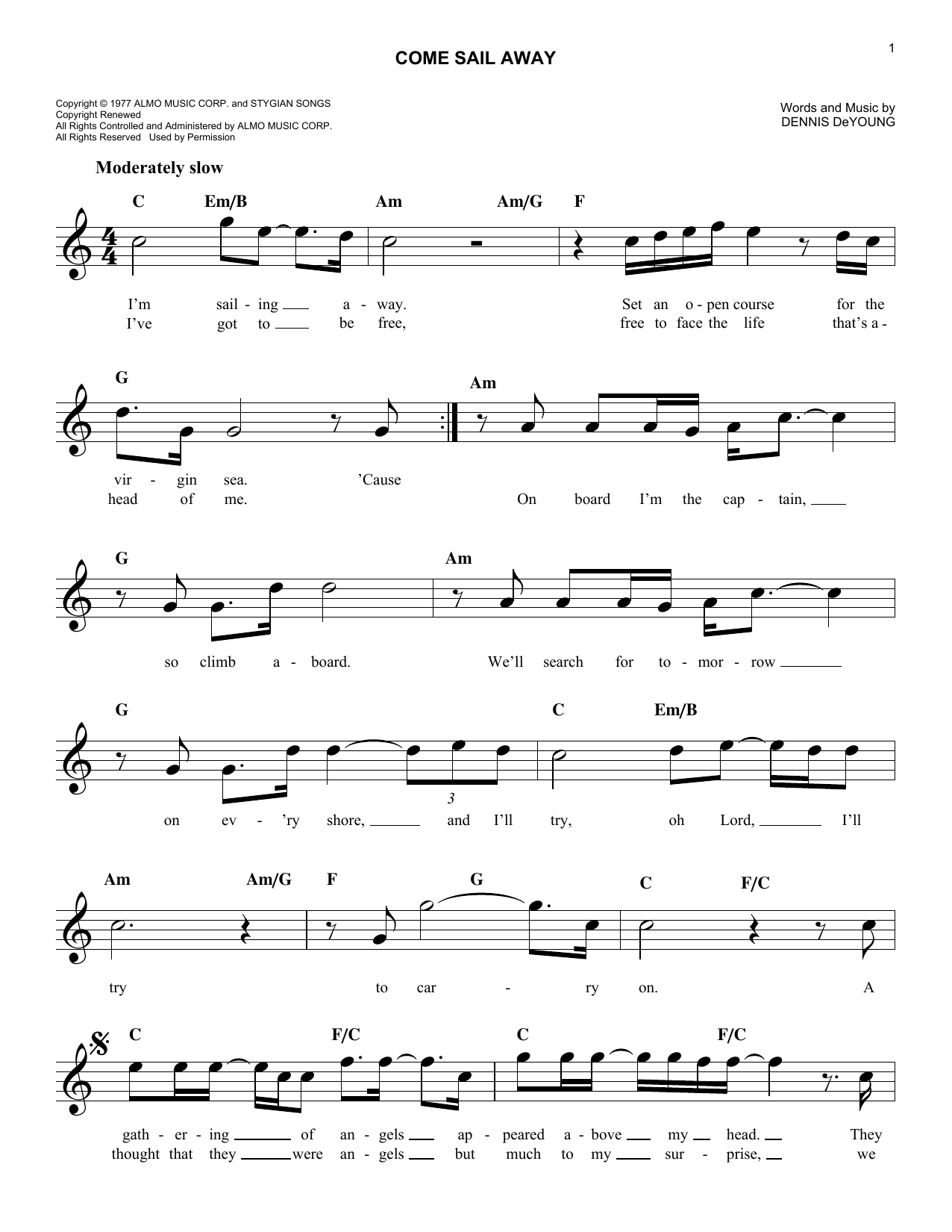 Produktbild zu: Come Sail Away