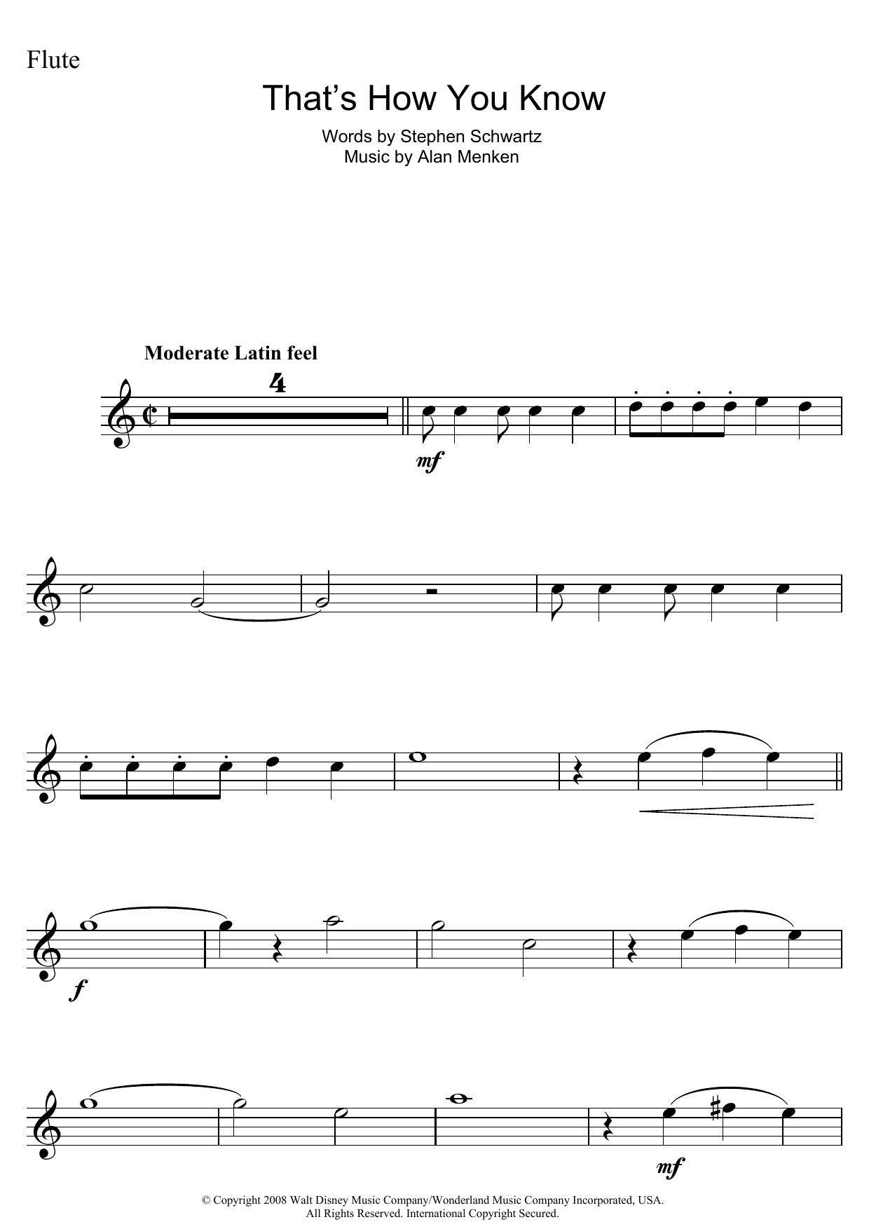 Product gallery: Page 1 of 1 That's How You Know (from Enchanted), Amy Adams