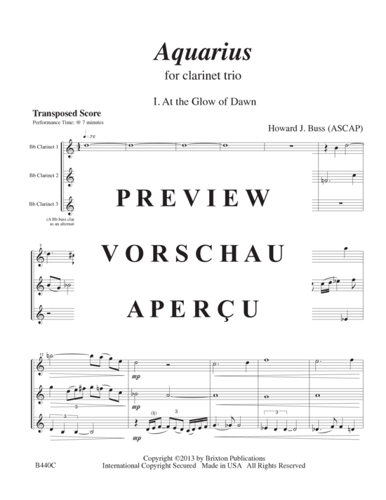 Product gallery: Page 4 of 21 Aquarius , , (3 clarinets)