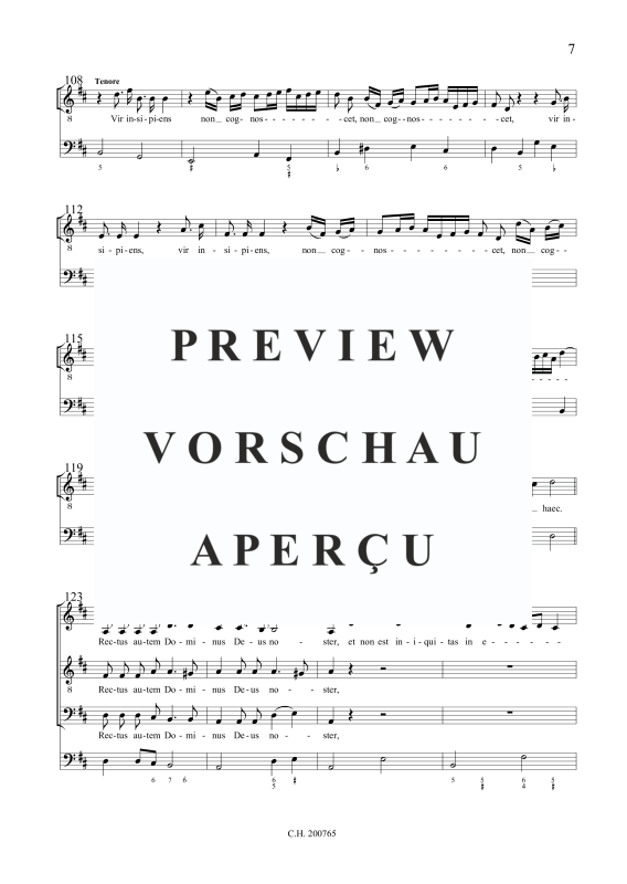 Produktgalerie: Seite 8 von 11 Bonum est confiteri Domino (Psalm 91), , Gemischter Chor ATB und BC