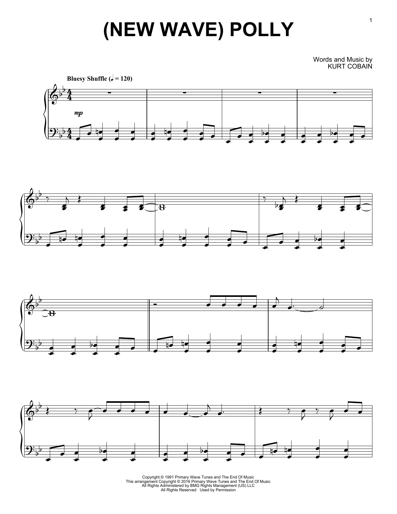 Produktgalerie: Seite 1 von 1 (New Wave) Polly [Jazz version], Nirvana, Klavier