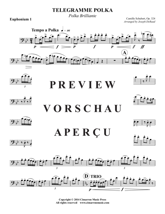 Product gallery: Page 6 of 17 Telegramme Polka , , (2x Baritone, 2x Tuba)