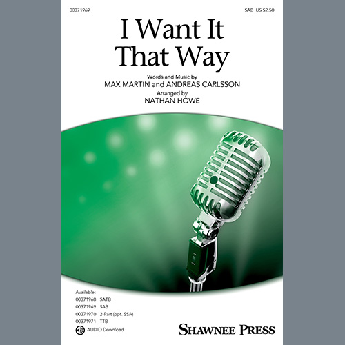 cover: I Want It That Way (arr. Nathan Howe), Backstreet Boys