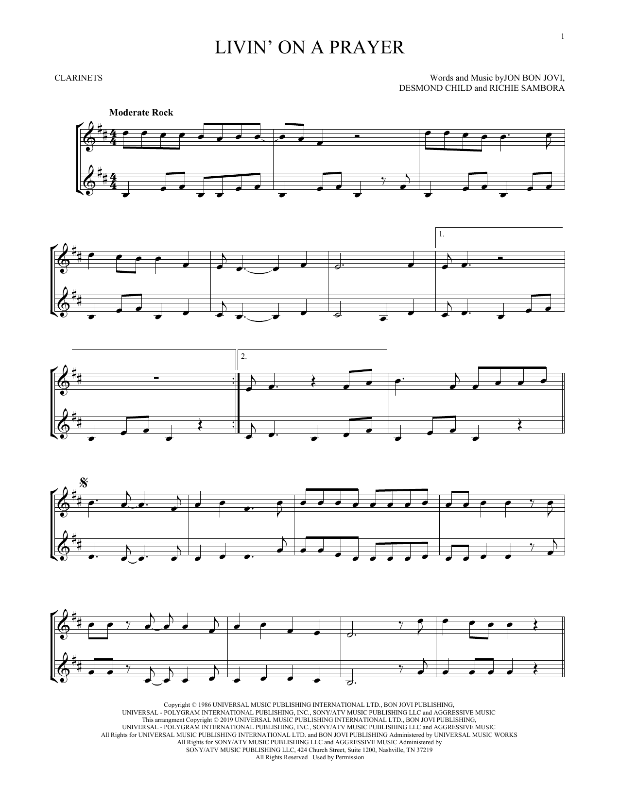 Product gallery: Page 1 of 1 Livin' On A Prayer, Bon Jovi