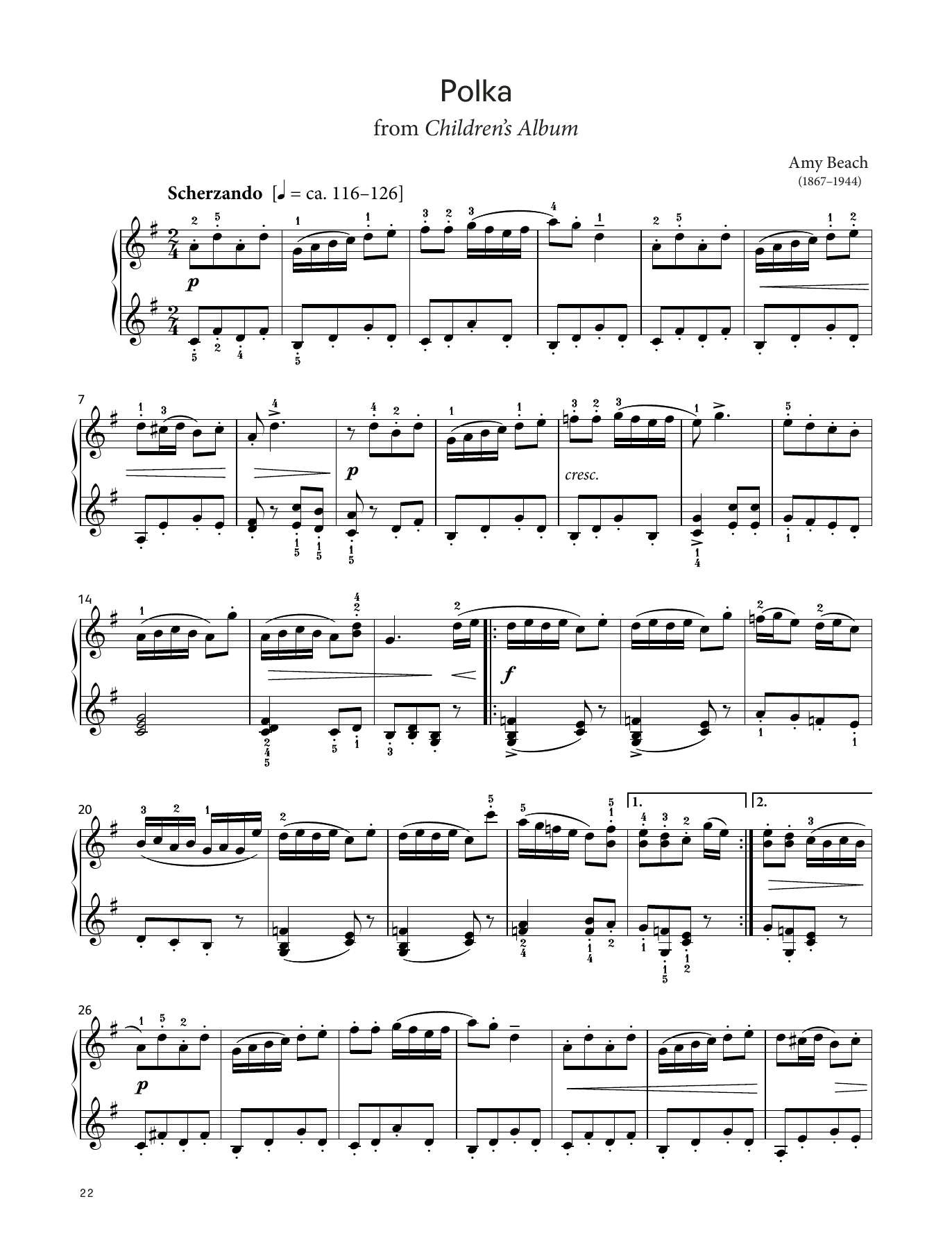 Product picture to: Polka, Op. 36 No. 5 (LCME Piano 2018 Grade 5 List A)