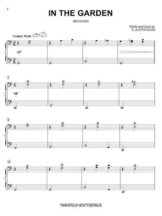 Product picture to: In The Garden (arr. Larry Moore)