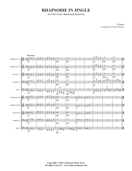 Produktbild zu: Rhapsodie in Jingle James Pierpont