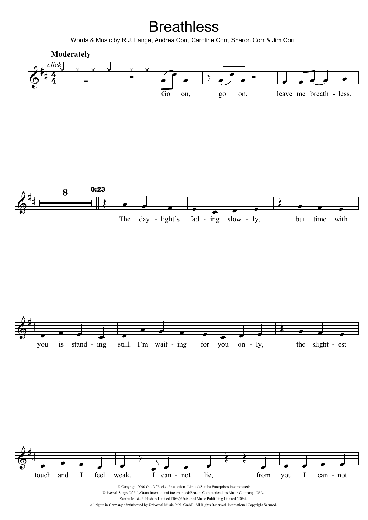 Product gallery: Page 1 of 1 Breathless, The Corrs