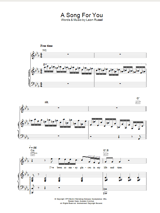 Produktbild zu: A Song For You