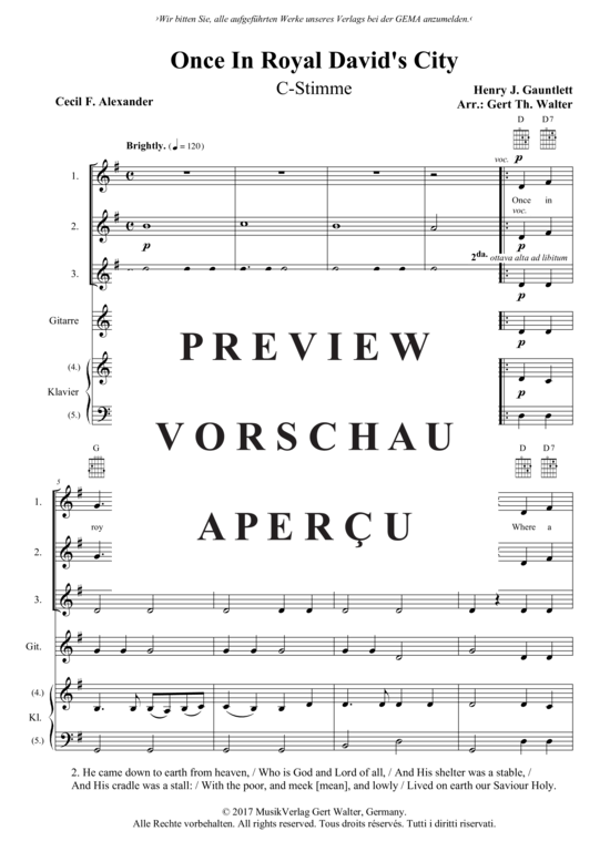 Produktgalerie: Seite 2 von 11 Once In Royal David´s City , , (flexibles Quintett)
