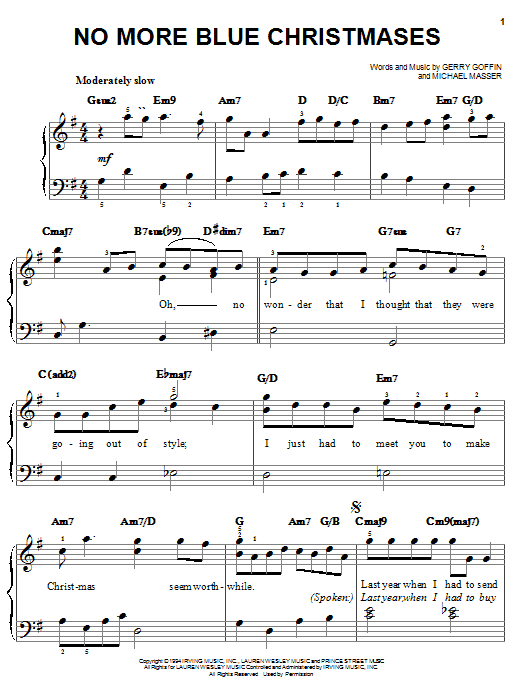 Product gallery: Page 1 of 1 No More Blue Christmases, Gerry Goffin
