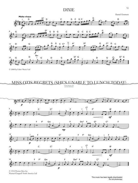Produktgalerie: Seite 1 von 1 Dixie, Daniel Emmett, Violine