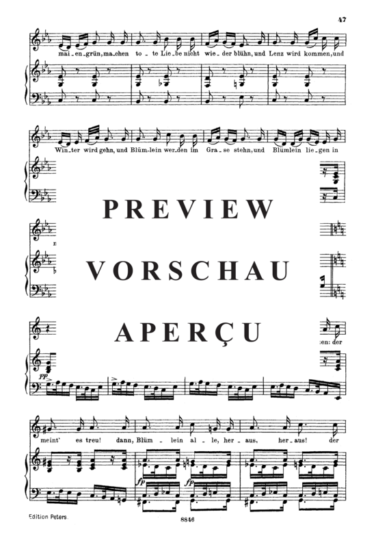 gallery: Trockne Blumen D.795-18 (Die Schöne Müllerin) , ,  (Gesang mittel + Klavier)