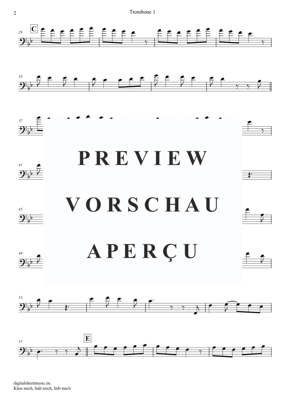 Produktgalerie: Seite 8 von 11 Küss Mich, Halt Mich, Lieb Mich, Egli, Beatrice, (Posaunen Trio + Klavier)
